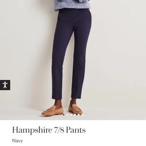 7/8 Navy Boden Hampshire Pants